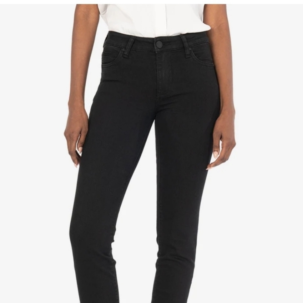 Black corduroy Kut skinny size 4